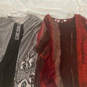 Two Women's 1x Tops